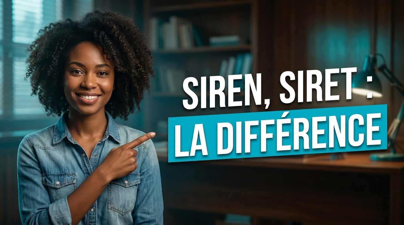 Illustration de numéros SIREN et SIRET utilisés pour identifier une entreprise